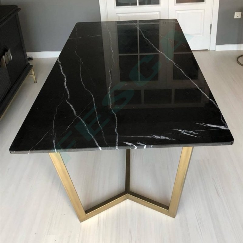 Alexsander Black Marble Table 70